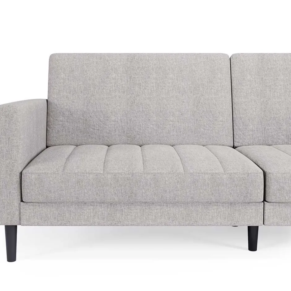 Wohnen Funktionscouch in Hellgrau und Schwarz - Logion