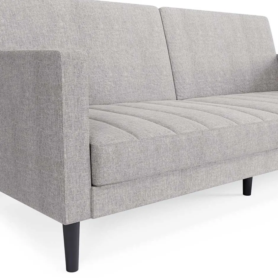 Wohnen Funktionscouch in Hellgrau und Schwarz - Logion