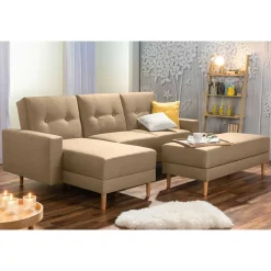 Funktionsecke mit Hocker Set - Idenov (zweiteilig)^Wohnen New