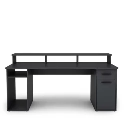 Wohnen Gaming Computer Schreibtisch in Anthrazit - Nikolan