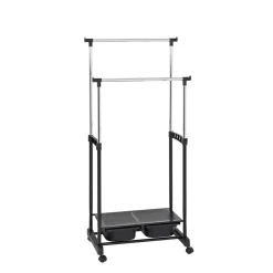 Herren Wohnen Garderobe auf Rollen Peritos mit Schuhablage