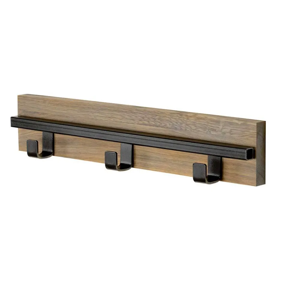 Wohnen Garderobe aus Eiche & Stahl Schwarz - Dezadan