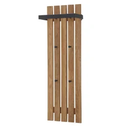 Wohnen Garderobe aus Eichenholz und Metall - Gangizo