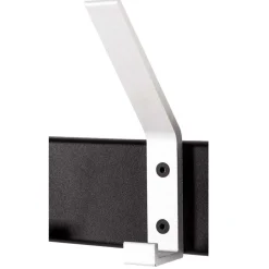 Wohnen Garderobe Hakenleiste aus Metall mit Aluhaken - Famosia