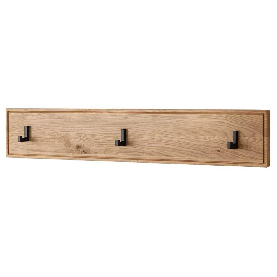 Wohnen Garderobe Hakenleiste aus Asteiche Massivholz - Zonga