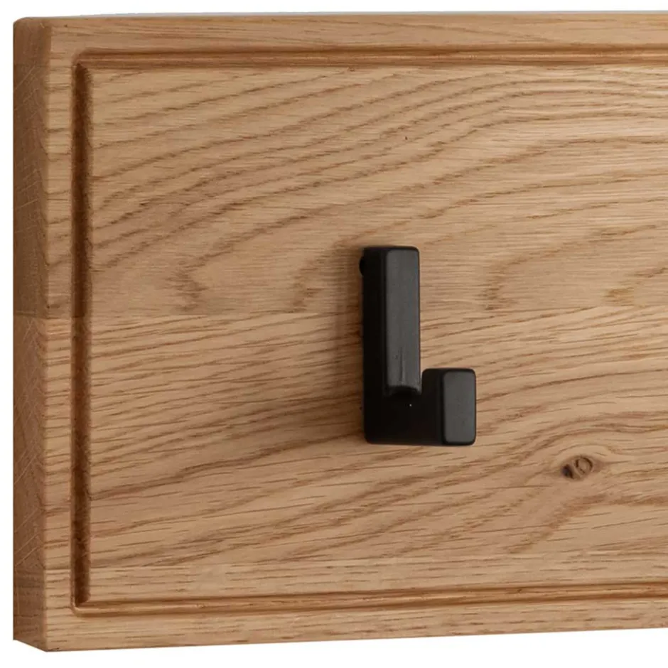 Wohnen Garderobe Hakenleiste aus Asteiche Massivholz - Zonga