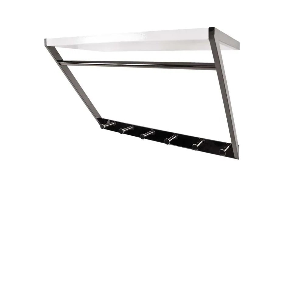 Garderobe Novo in Schwarz Weiß^Wohnen Outlet