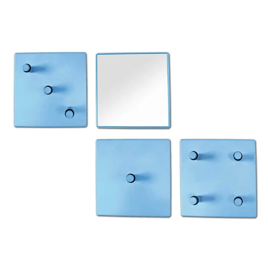 Garderobe Straits in Blau Hochglanz (vierteilig)^Wohnen