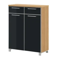 Garderoben Schuhschrank Lalaika in Anthrazit Glas beschichtet^Wohnen Online