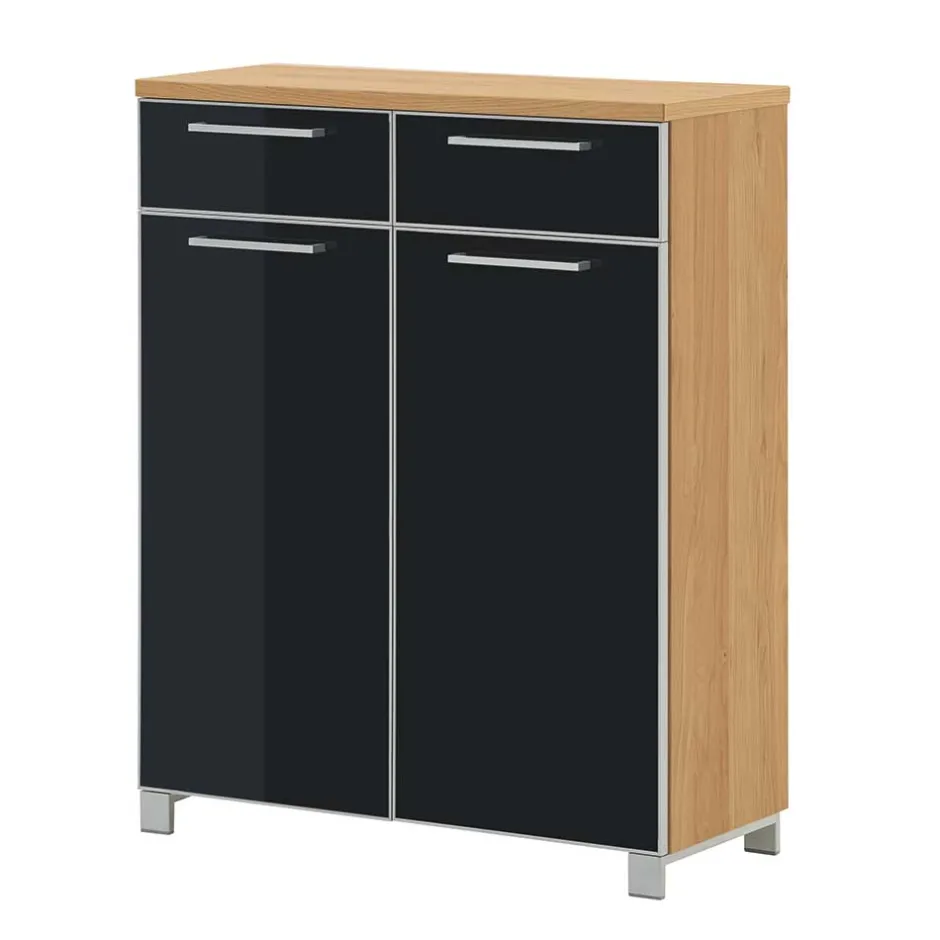 Garderoben Schuhschrank Lalaika in Anthrazit Glas beschichtet^Wohnen Online