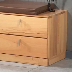 Garderoben Sitzbank Coestra aus Kernbuche Massivholz^Wohnen Outlet