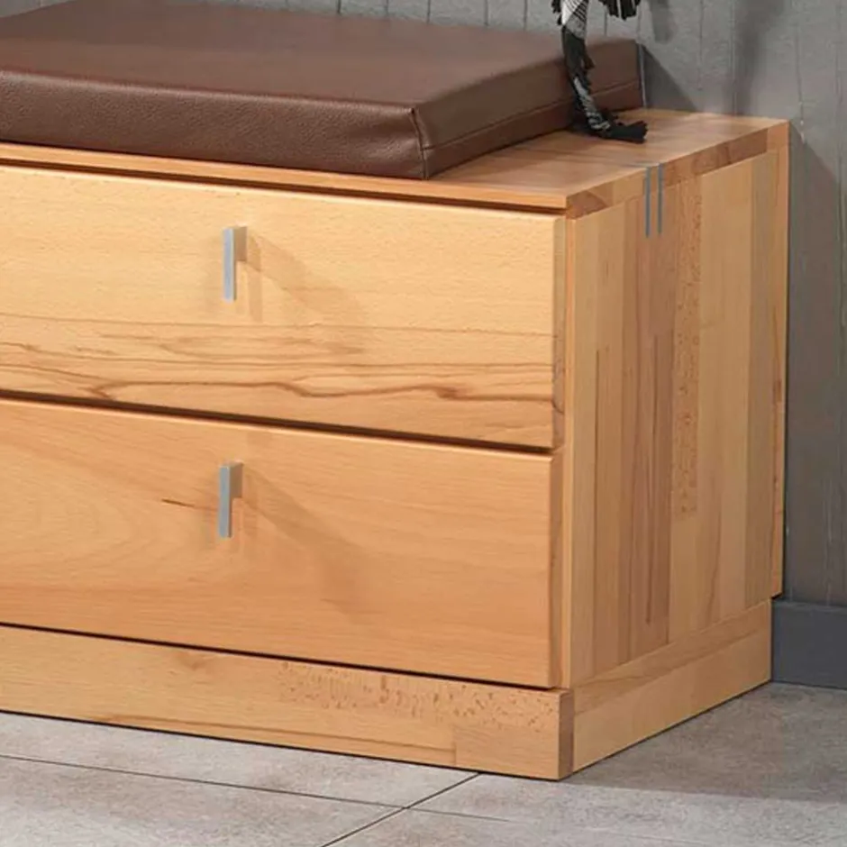 Garderoben Sitzbank Coestra aus Kernbuche Massivholz^Wohnen Outlet