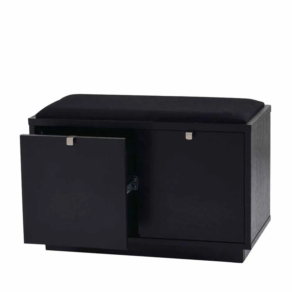 Garderoben Sitzbank Geskan in Schwarz^Wohnen New