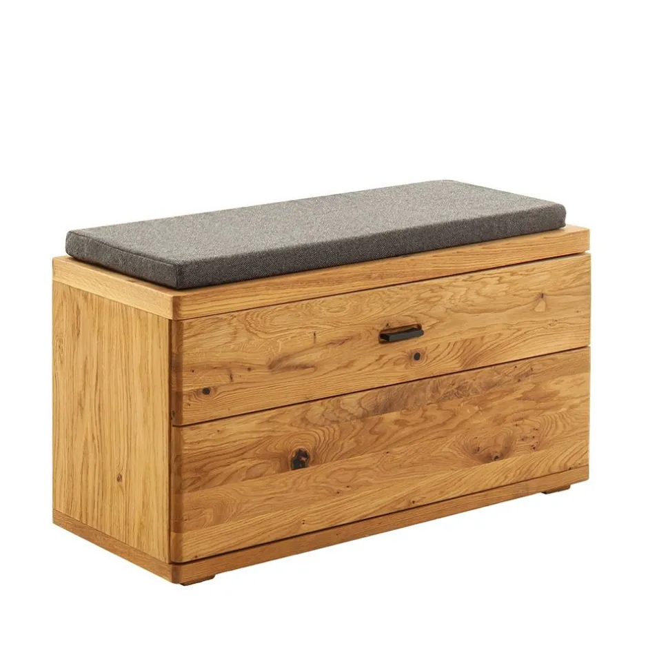 Garderobenbank aus Balkeneiche Massivholz - Robats^Wohnen Hot