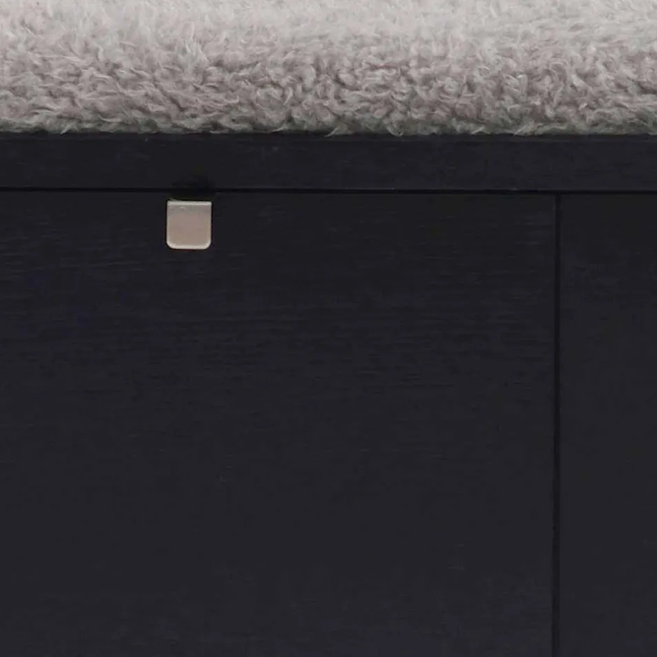 Wohnen Garderobenbank Geskan in Schwarz