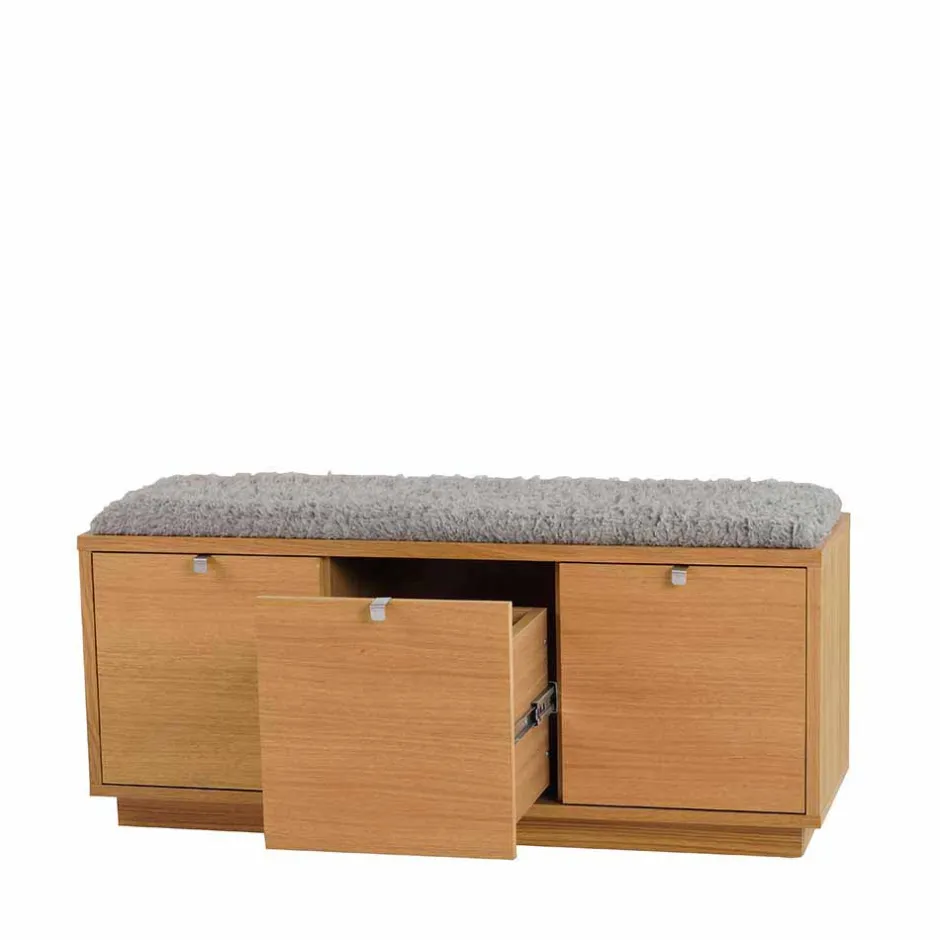 Garderobenbank Helvana mit Eiche furniert^Wohnen