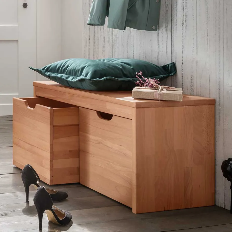 Wohnen Garderobenbank mit Stauraum Kisten - Shimousa