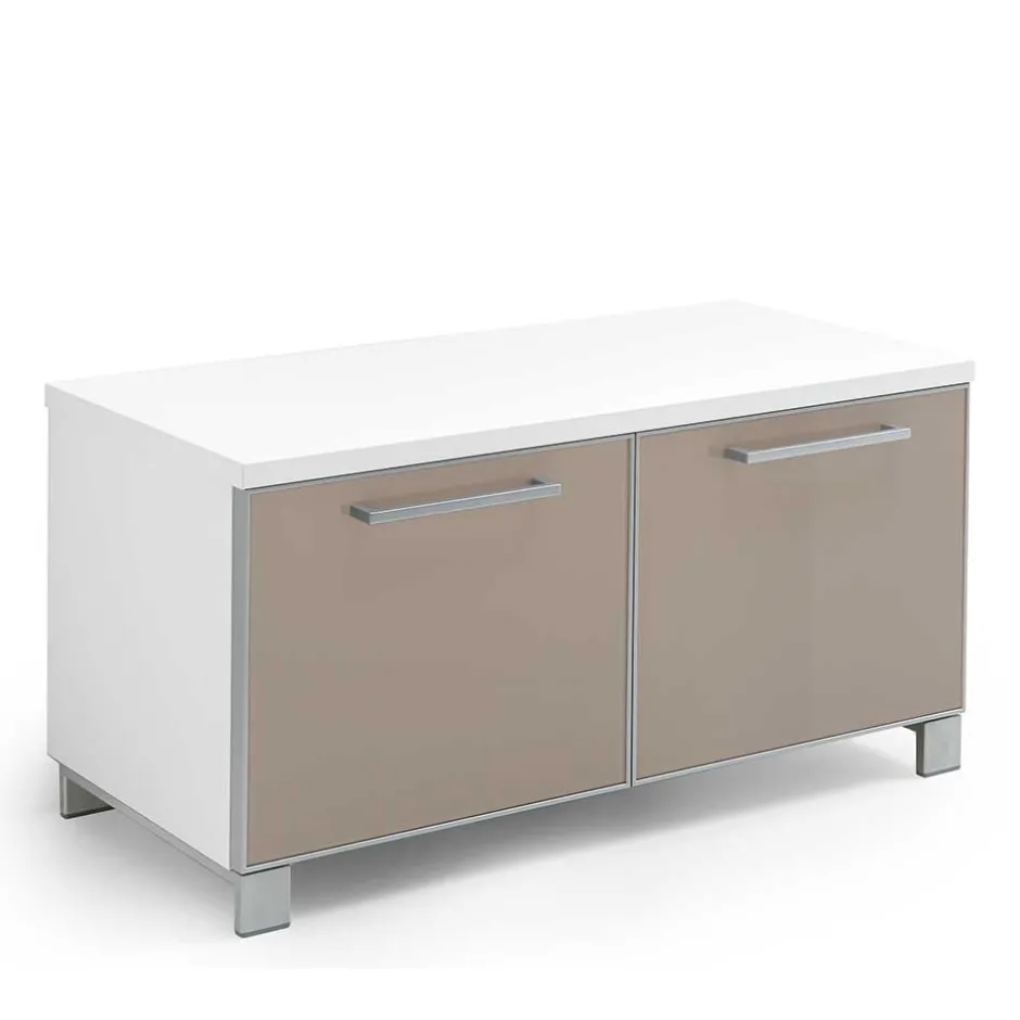 Garderobenbank Srocca in Taupe Glas^Wohnen New