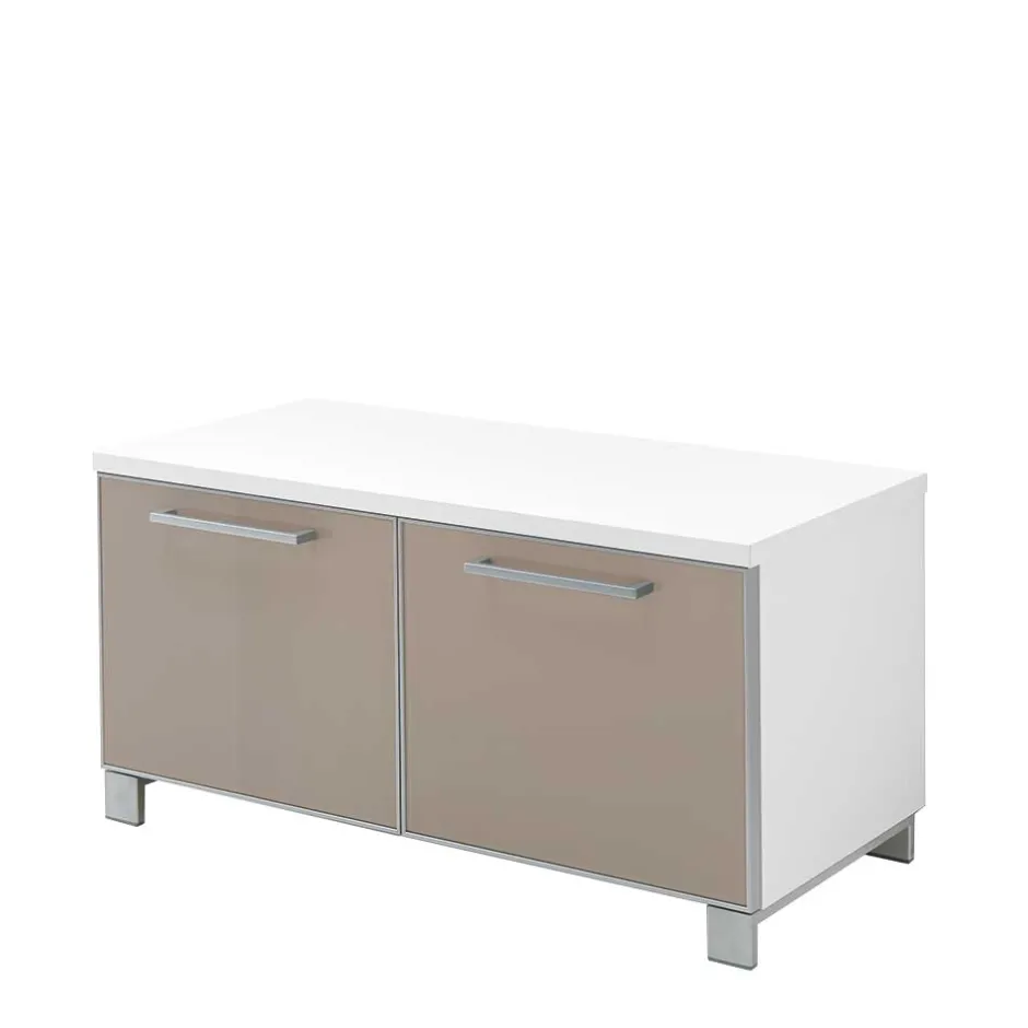 Garderobenbank Srocca in Taupe Glas^Wohnen New