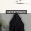 Wohnen Garderobenhakenleiste aus Stahl in Schwarz - Orcia