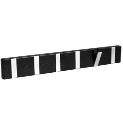 Wohnen Garderobenleiste in Schwarz und Silber - Geskan