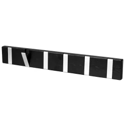 Wohnen Garderobenleiste in Schwarz und Silber - Geskan