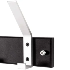 Wohnen Garderobenleiste in Schwarz & Alu - Amarana