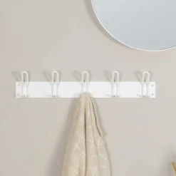 Garderobenleiste in Weiß pulverbeschichtet - Thilado^Wohnen Outlet