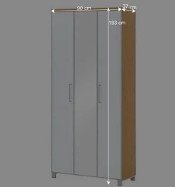 Wohnen Garderobenmöbel Set Wynoca in Weiß Glas beschichtet (fünfteilig)