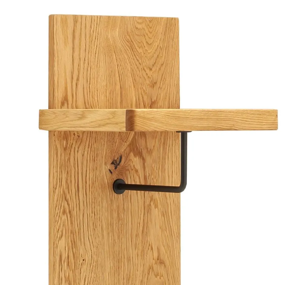 Wohnen Garderobenpaneel aus Balkeneiche Massivholz - Robats