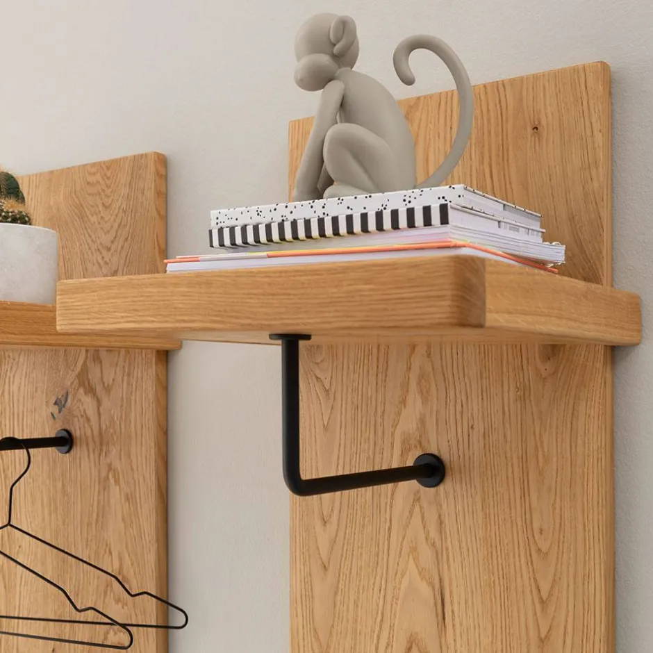 Wohnen Garderobenpaneel aus Balkeneiche Massivholz - Robats