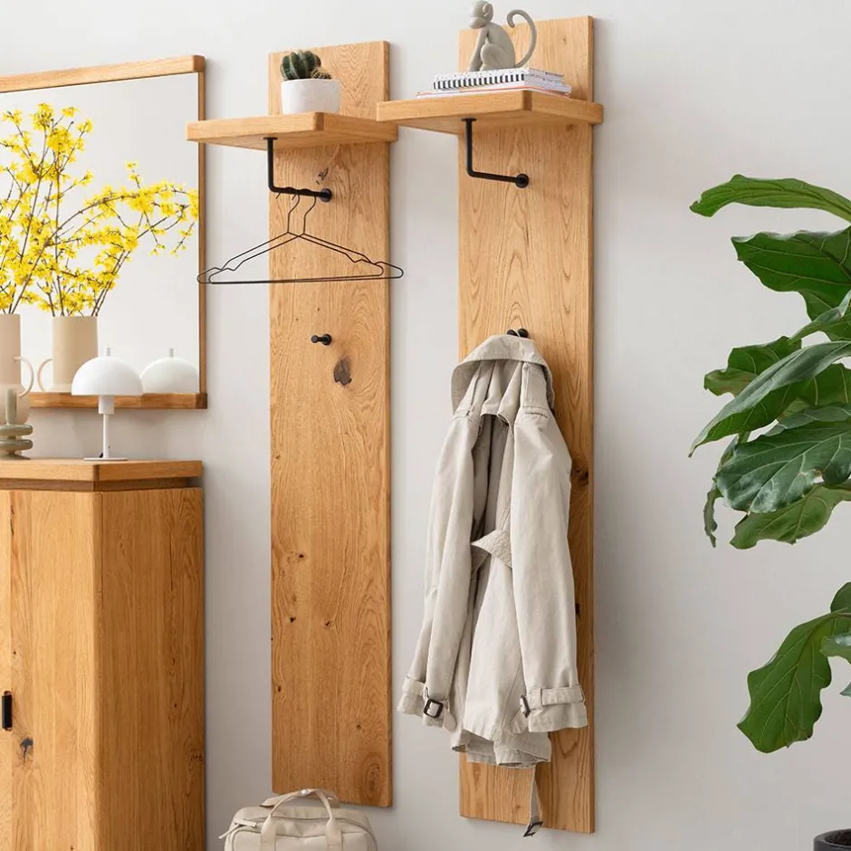 Wohnen Garderobenpaneel aus Balkeneiche Massivholz - Robats