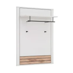 Wohnen Garderobenpaneel in Lichtgrau mit Wildeiche - Ballina