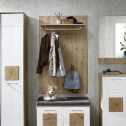 Wohnen Garderobenpaneel in Wildeiche Holzoptik - Zelio