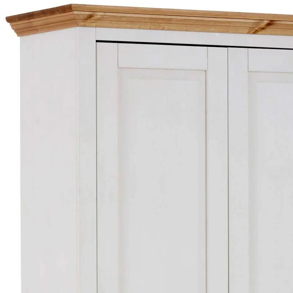 Wohnen Garderobenschrank im Landhausstil zweifarbig - Axdonira