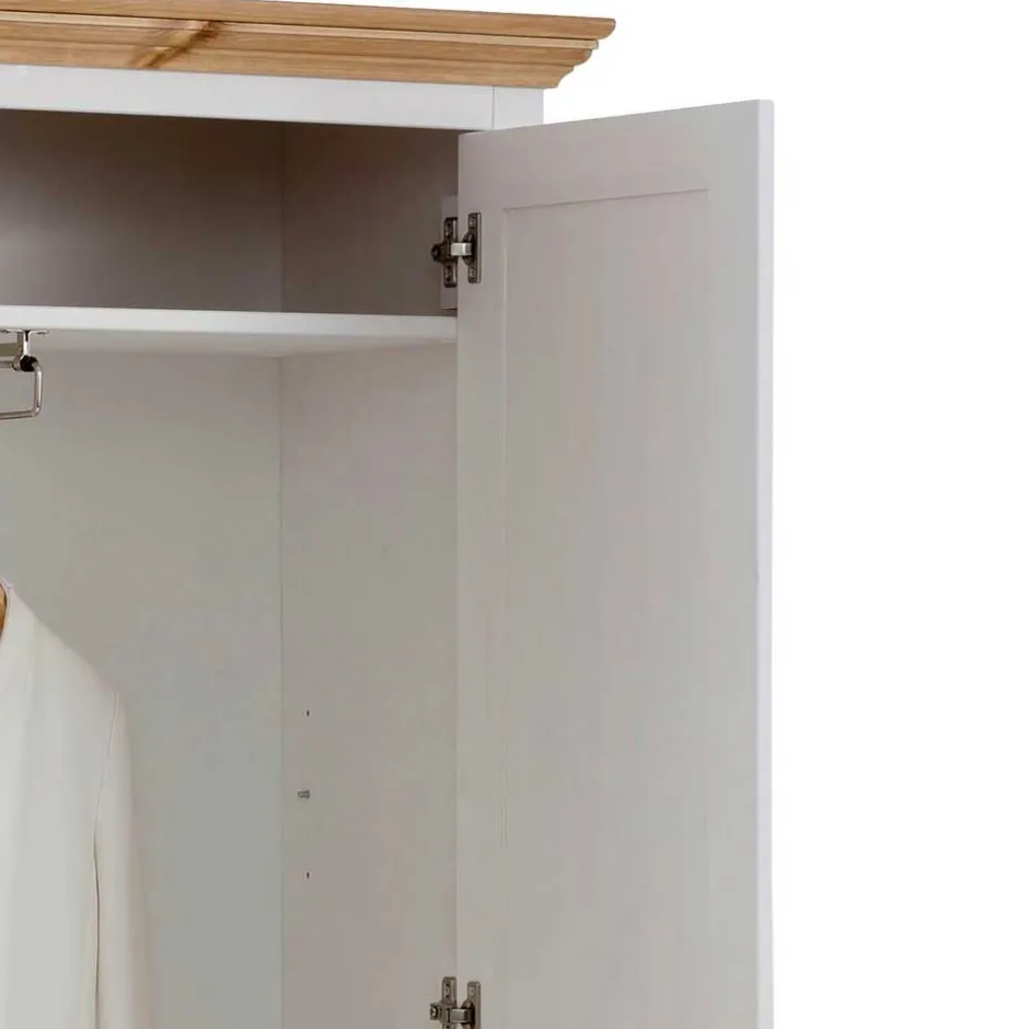 Wohnen Garderobenschrank im Landhausstil zweifarbig - Axdonira