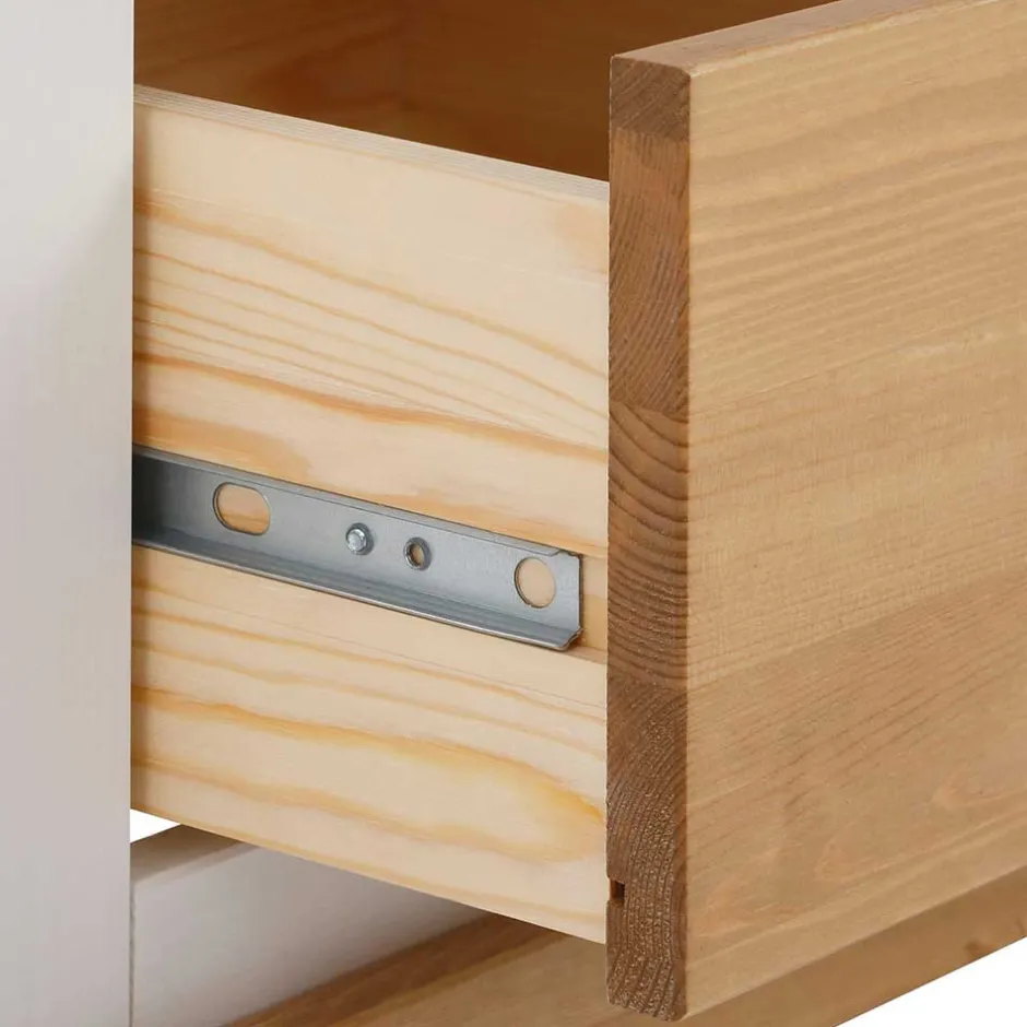 Wohnen Garderobenschrank im Landhausstil zweifarbig - Axdonira