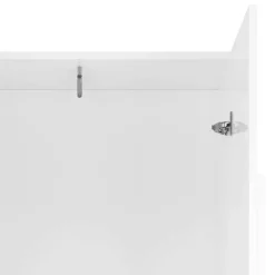 Wohnen Garderobenschrank in Weiß hochglänzend - Castalla