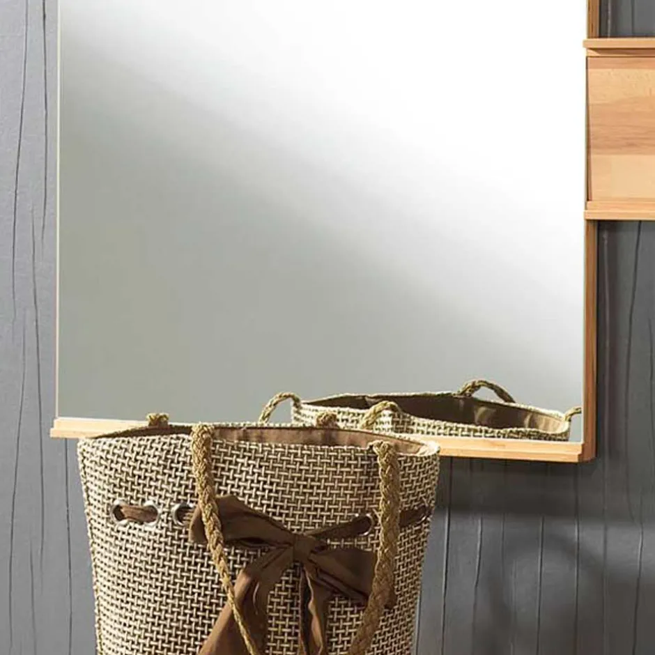 Wohnen Garderobenspiegel Coestra aus Kernbuche Massivholz