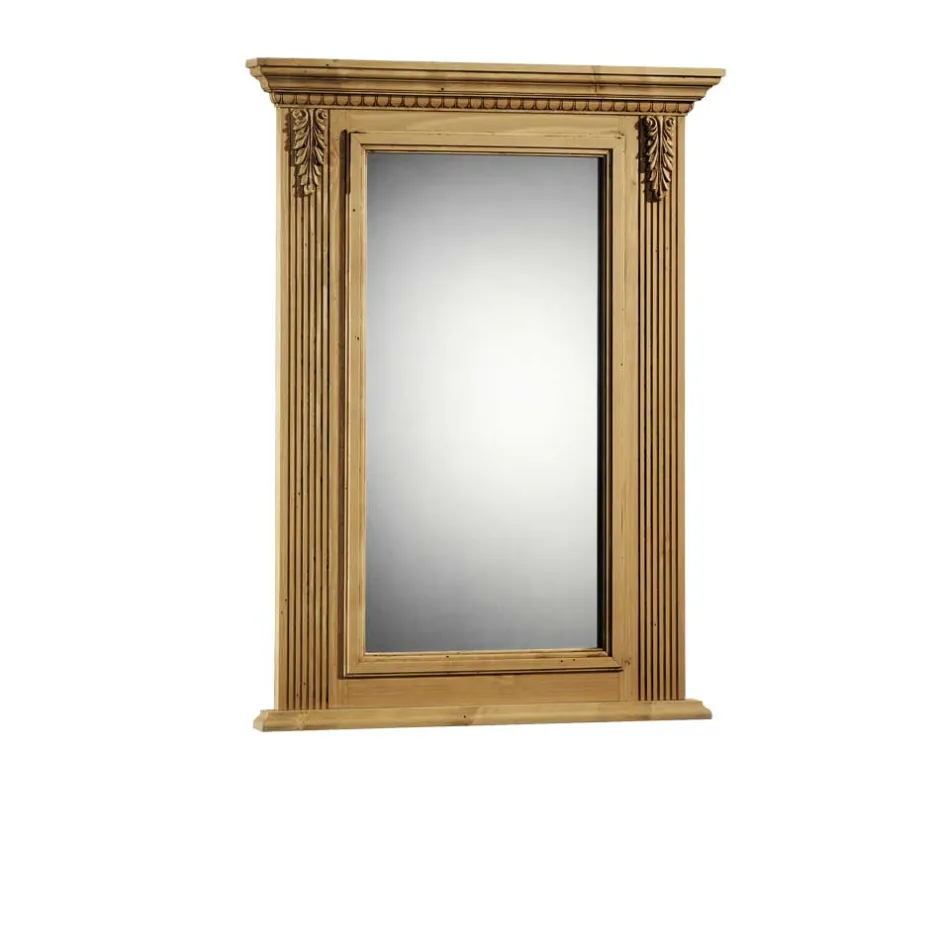 Wohnen Garderobenspiegel Melessa aus Fichte Massivholz