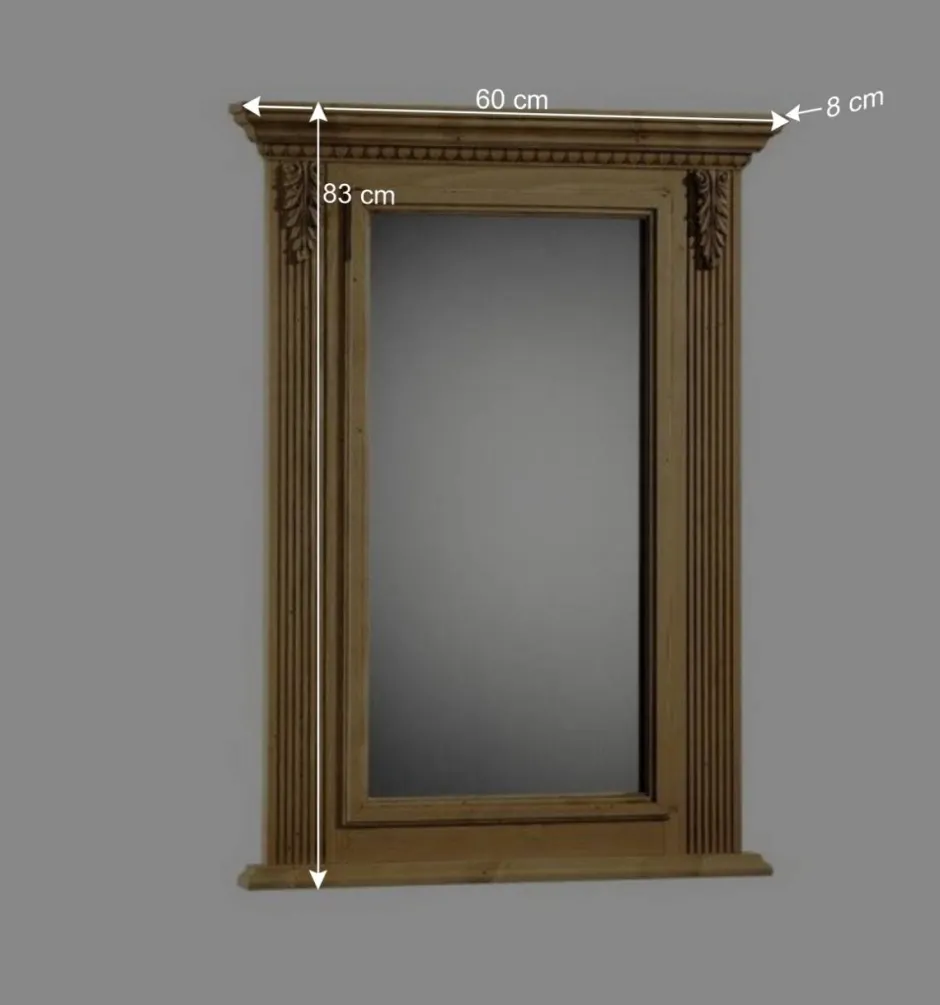 Wohnen Garderobenspiegel Melessa aus Fichte Massivholz