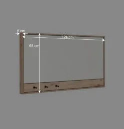 Garderobenspiegel mit drei Schlüsselhaken - Vapposia^Wohnen Hot