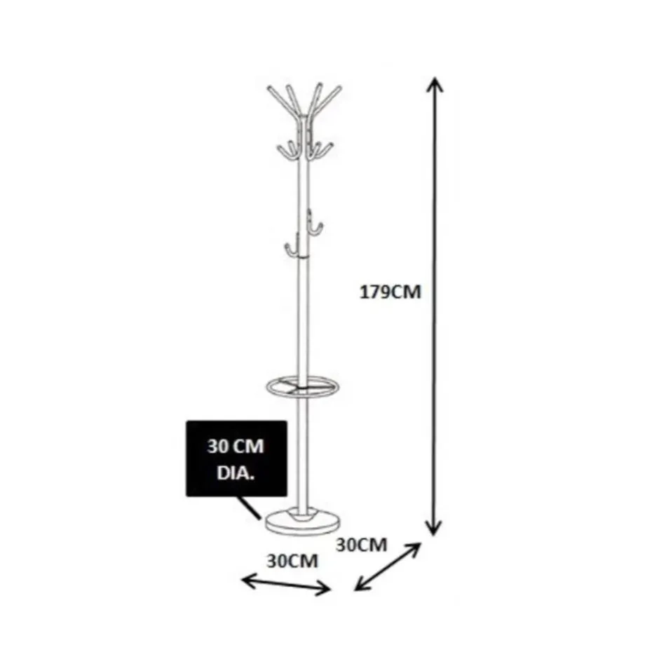 Wohnen Garderobenständer in Chrom - Linz