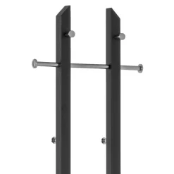 Garderobenständer in Schwarz & Chrom - Metrona^Wohnen Outlet