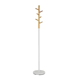 Garderobenständer in Weiß & Natur Airo mit Bambus^Wohnen Hot