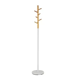 Garderobenständer in Weiß & Natur Airo mit Bambus^Wohnen Hot