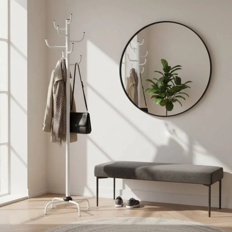 Wohnen Garderobenständer Julius in Weiß