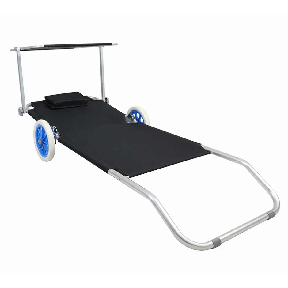 Garten & Strand Roll-Liege mit Dach - Locoro^Wohnen Hot