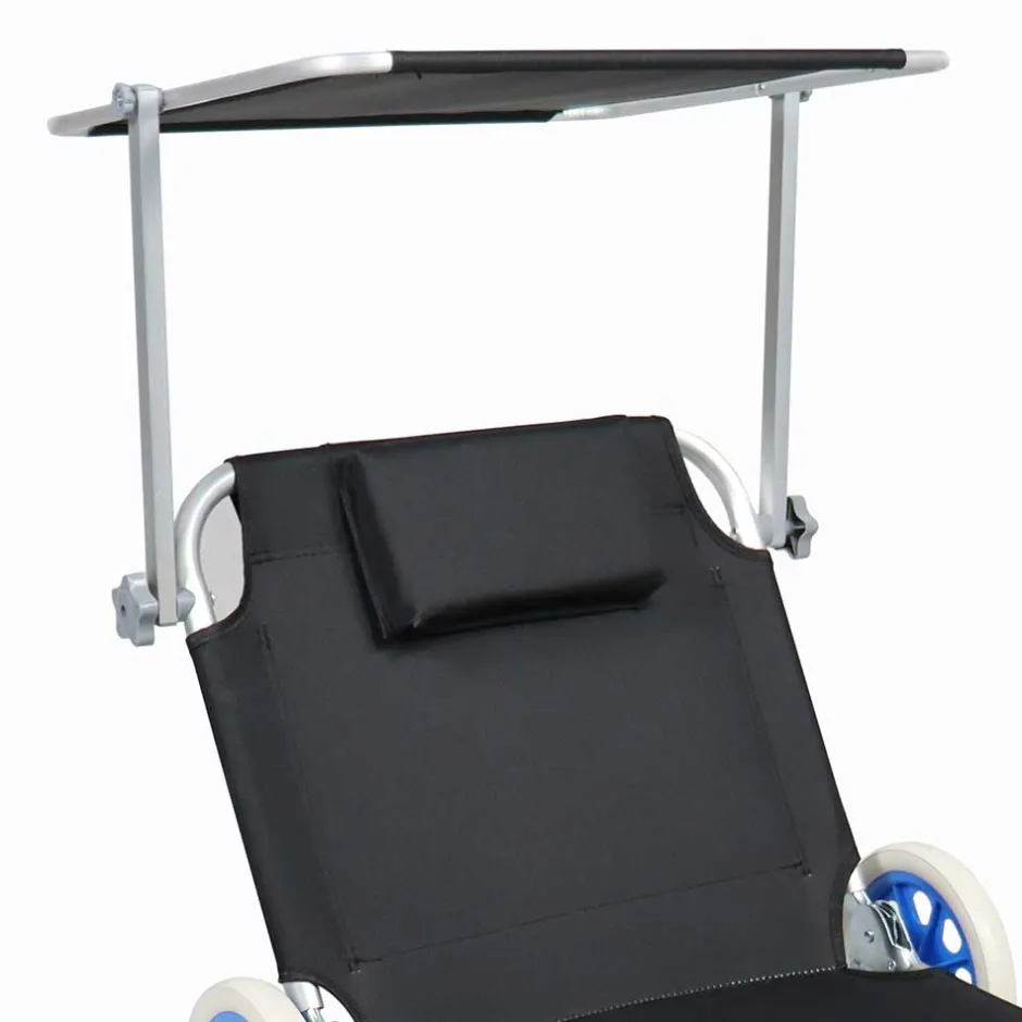 Garten & Strand Roll-Liege mit Dach - Locoro^Wohnen Hot