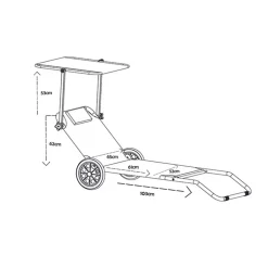 Garten & Strand Roll-Liege mit Dach - Locoro^Wohnen Hot